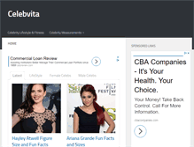 Tablet Screenshot of celebvita.com